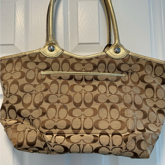 Coach bleecker canvas tote shoulder bag - Picture 2 of 8